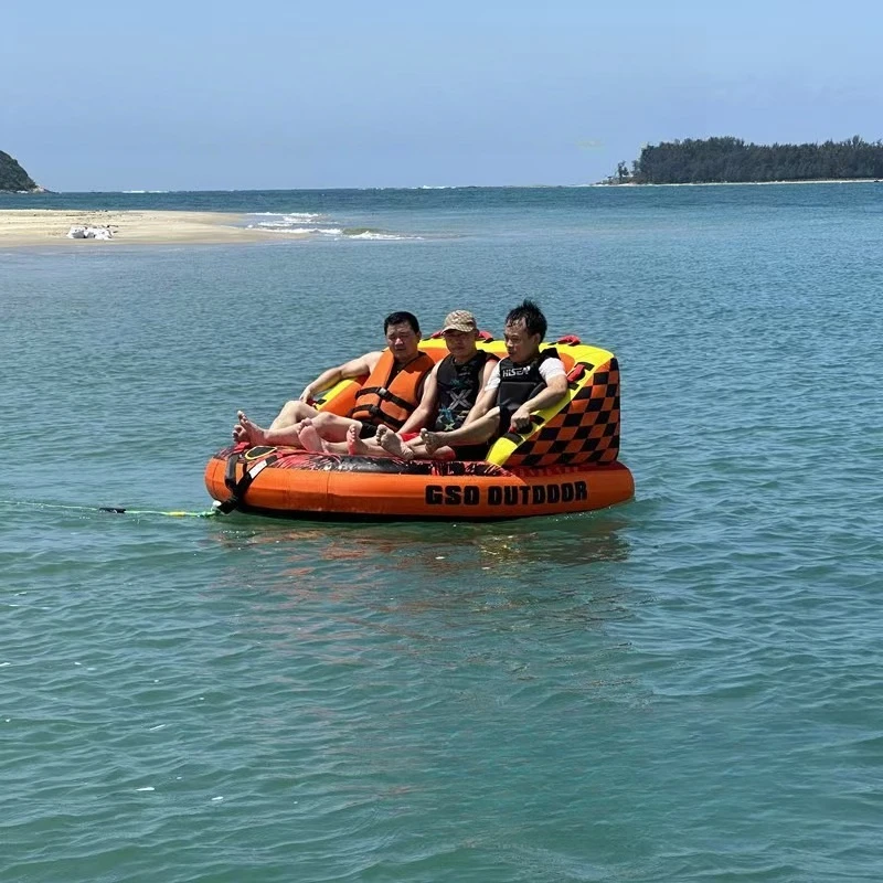Фото Barco Inflatable De Remolque De Agua Con Respaldo Para Varias Personas, Precio Ultrabajo, Hovercraft De Remolque Caliente 2-3-4 №3