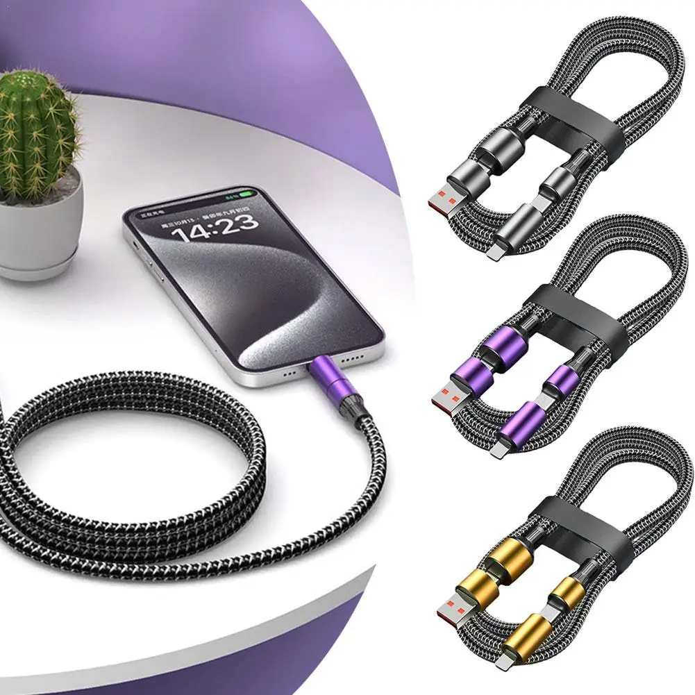 USB-кабель зарядный 4 в 1, 100 Вт, 1,2 м