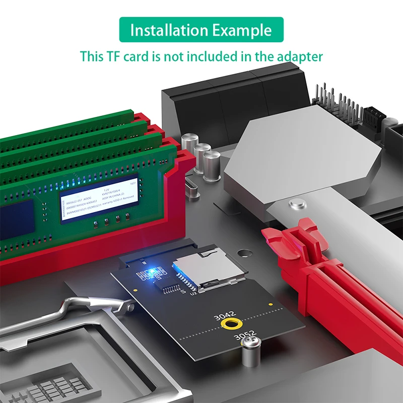 Адаптер NGFF M.2 Key-B WWAN 4G Slot M.2 B Key USB Bus to Micro SD SDHC SDXC TF Card T-Flash Reader Converter для портативного компьютера (art.: 3920cac43d6df) - 3920cac43d6df