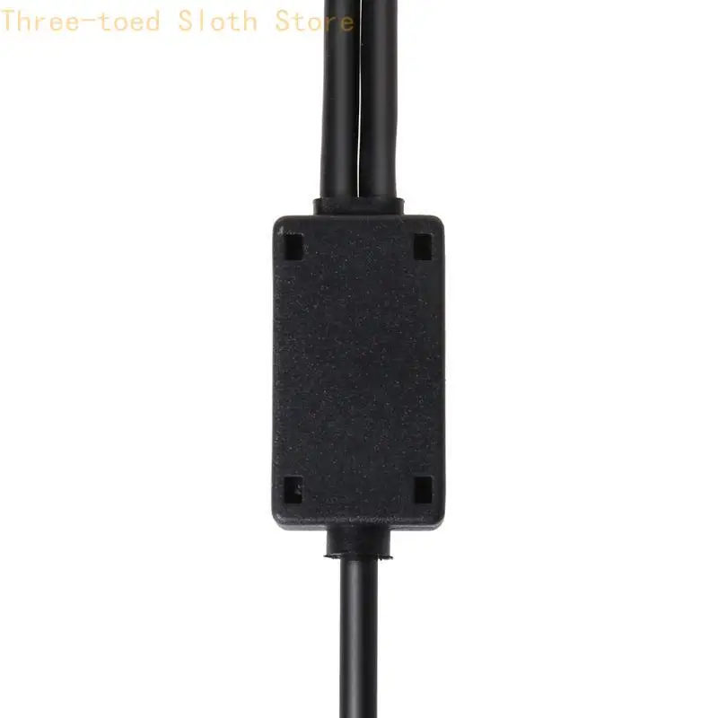 Фото Черная прочная авиационная гарнитура для шины XLR в (Dual Plug) Пилотный конвертер гарнитуры E74A №2