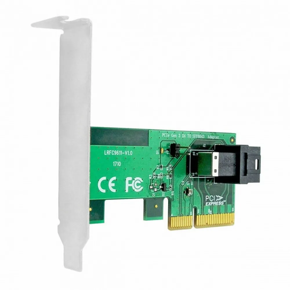Фото Карта адаптера U.2 PCI-E 3.0 Express 4X — SFF-8643 для SSD PCIe NVMe U.2 на материнской плате SSD 750 p3600 p3700 №4