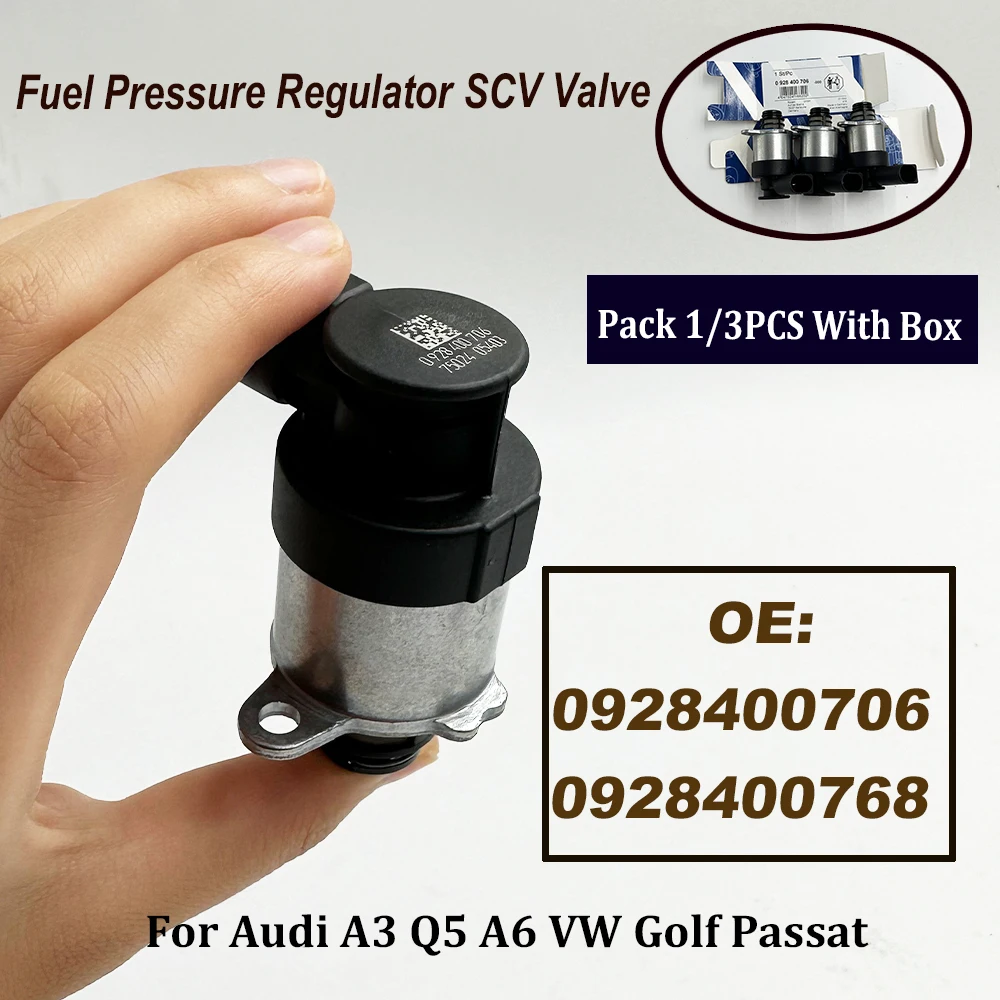 Регулятор давления топлива SCV Valve 1462C00987 0928400706 для A-udi A3 Q5 A6 V-W Golf Passat 0928400768-2015, 1/3 шт.