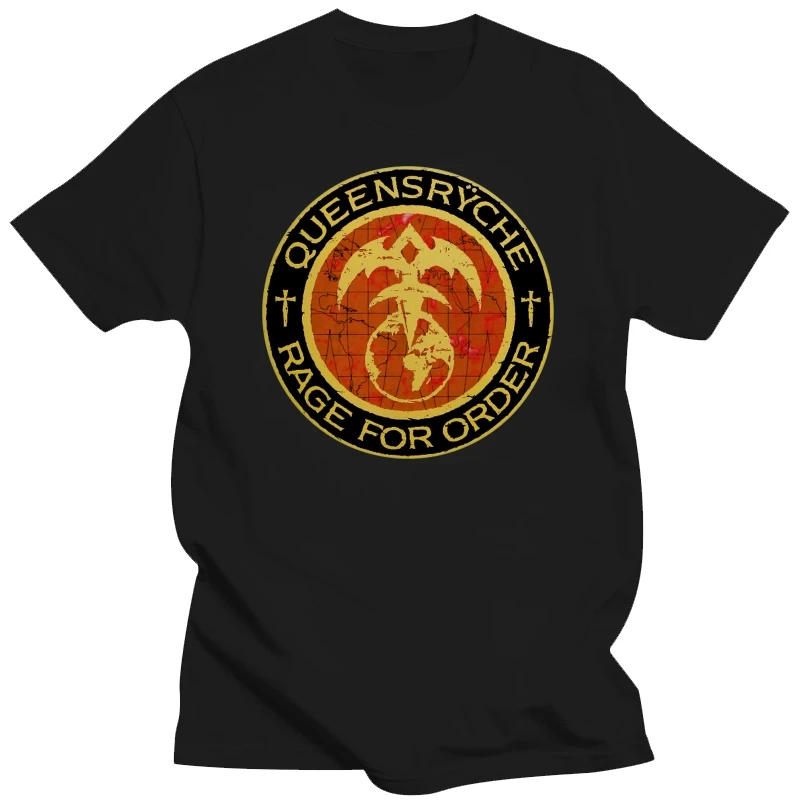 Новая футболка Queensryche — Rage For Order Футболка с принтом Dtg — S — 7Xl, 2 стороны