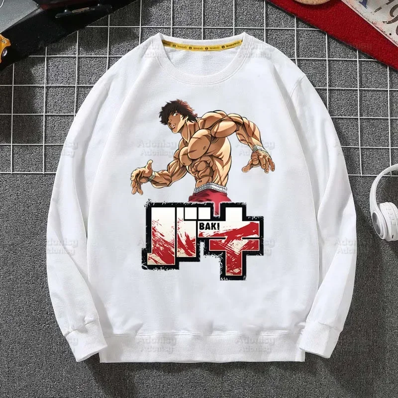 Yujiro Baki walczący Anime męska wiosna jesień męski dorywczo Grappler myśliwiec Hanma męska bluza topy