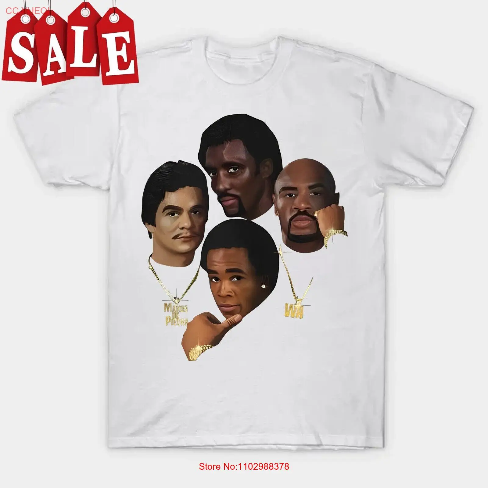 Популярная мужская футболка с коротким рукавом Sugar Ray Leonard and Friends S-235XL Cl223.78