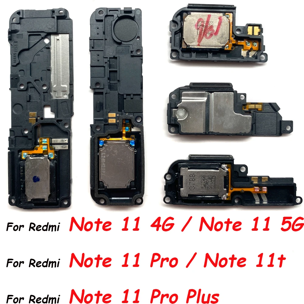 Громкоговоритель для Xiaomi Redmi Note 11 11S 11E 11T 11 Pro Plus 4G 5G Turbo, Новый нижний громкоговоритель, звуковой сигнал, запчасти для гибкого кабеля