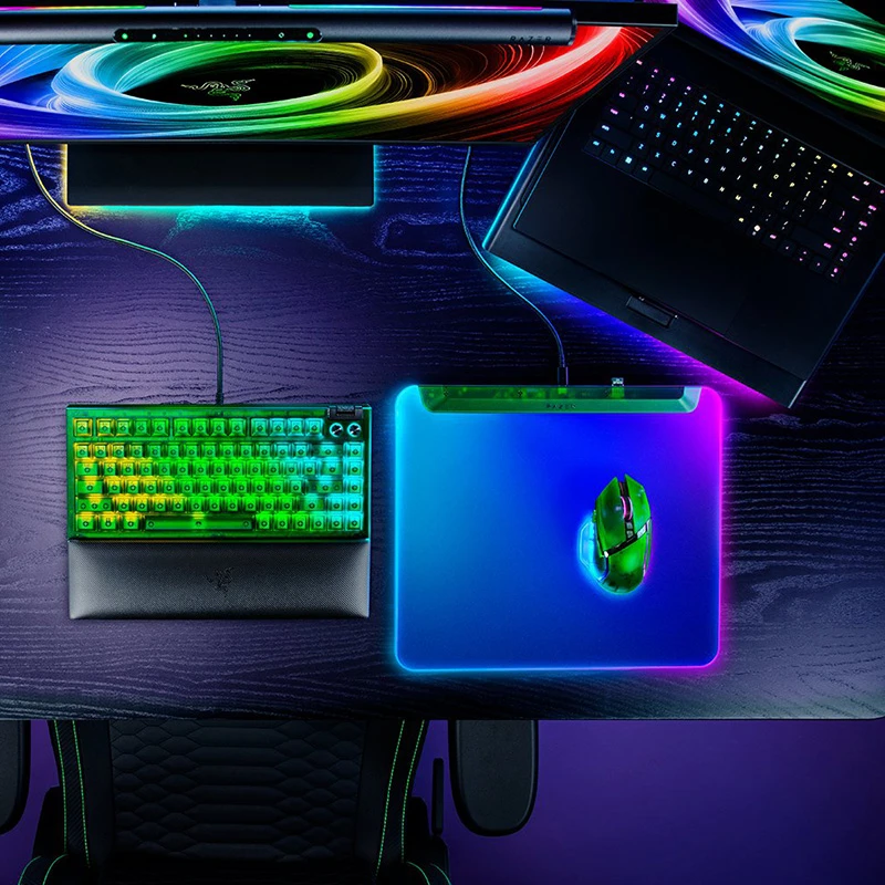 Новая мышь Razer Phantom Green Basilisk V3 Pro 35K BlackWidow V4 75% Клавиатура Barracuda X Chroma Гарнитура Firefly V2 Pro Коврик для мыши (art.: 3920cfe9b4abd) - 3920cfe9b4abd