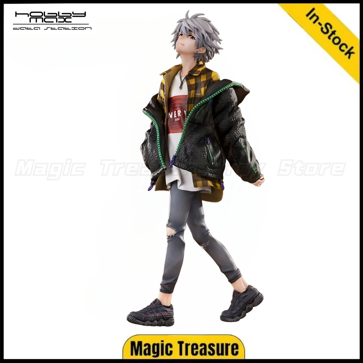 【В наличии】Оригинальные HobbyMax EVA Kaworu Nagisa Ver.RADIO EVA Part2 Фигурки Анимационные подарки