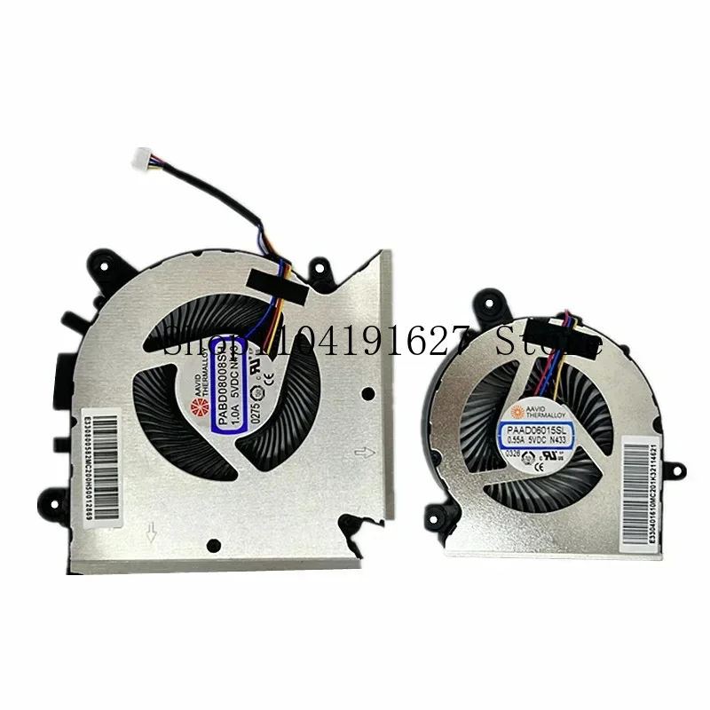 Фото Новый охлаждающий вентилятор для MSI GF63 GF65 GF65 Thin 10SD 10SDR 10SE 10SER 9SD 9SEX 9SEXR PABD08008SH-N413 PAAD06015SL N433 №4