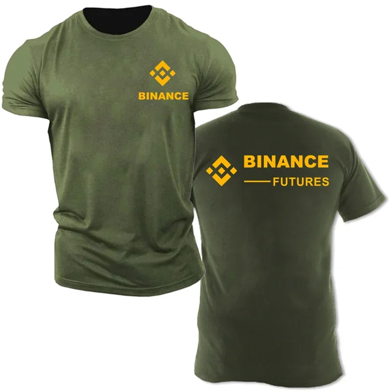 Фото Футболка Crypto Binance Harajuku Punk Cryptocurrency BNB Logo Мужские футболки Мужские топы Футболки Bitcoin Blockchain Футболка Мужская футболка №3