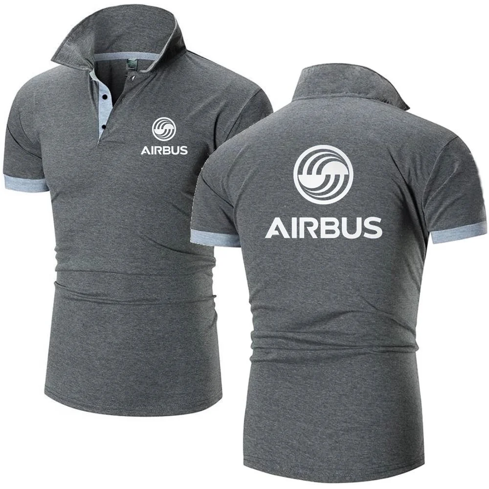 Фото Новые мужские поло AIRBUS AVIATION Flight POLO Airbusfan A320, рубашки с короткими рукавами, спортивная футболка, мужская дышащая футболка с лацканами, размер S-8XL №4