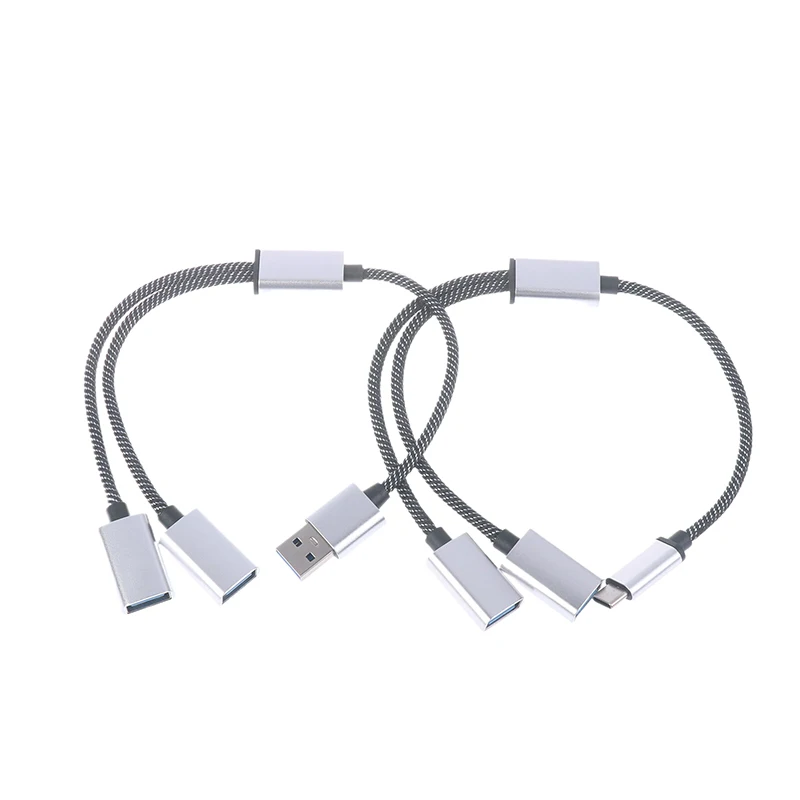 1 шт., разветвитель для кабеля USB 2,0 OTG 3/2 порта