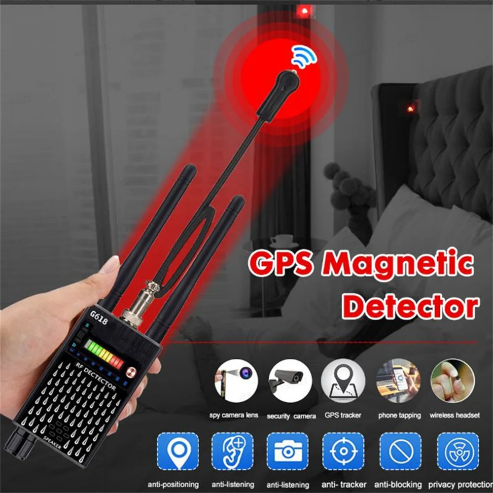 G618W G618D G318 супер чувствительный детектор звуковых ошибок детектор камеры GSM GPS полный диапазон RF обнаружитель ошибок