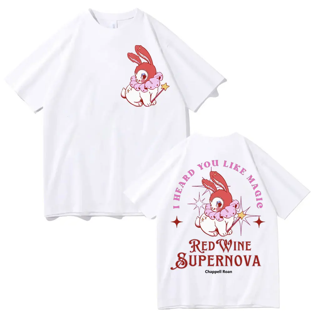 Футболка Chappell Roan Red Wine Supernova Midwest Princess Tour, подарочные футболки для фанатов, мужские и женские повседневные модные футболки большого размера