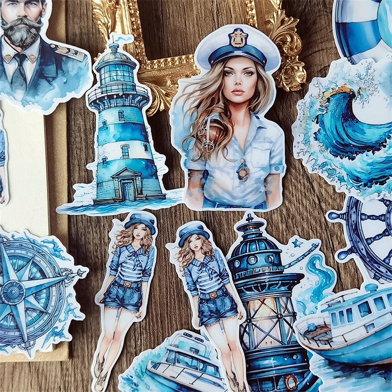 Наклейки Sen Girl Marine с изображением героев мультфильмов