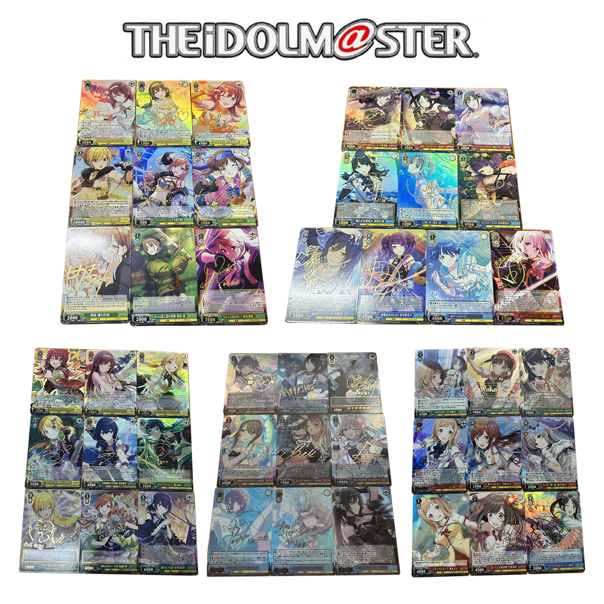 Аниме IDOLM @ STER фольгированный карточный костюм популярный Idol Amami Haruka Takatsuki Yayoi коллекция вееров карточка Weiss Шварц карточки подарок для мальчика