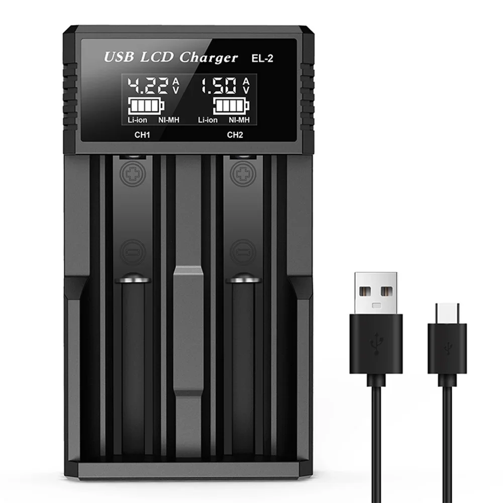Умное зарядное устройство USB с ЖК-дисплеем, 18650 зарядное устройство для аккумуляторов, 1,2 в