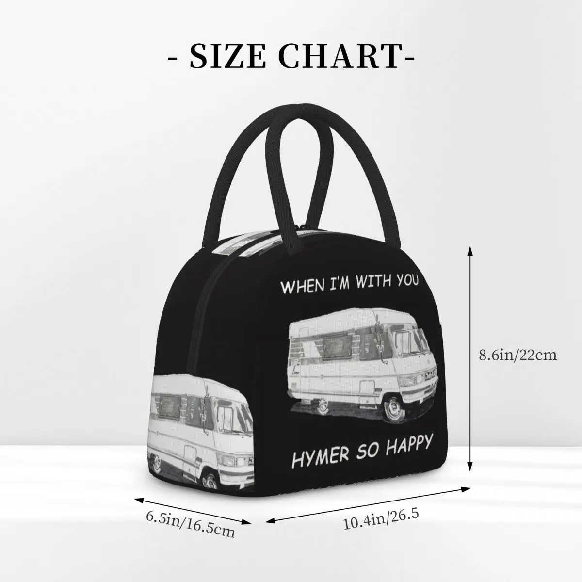 Фото «Когда я с тобой Hymer So Happy» Hymer B544 Designs Изолированная сумка для обеда для женщин Портативные коробки для еды Термальная сумка для ланча №2
