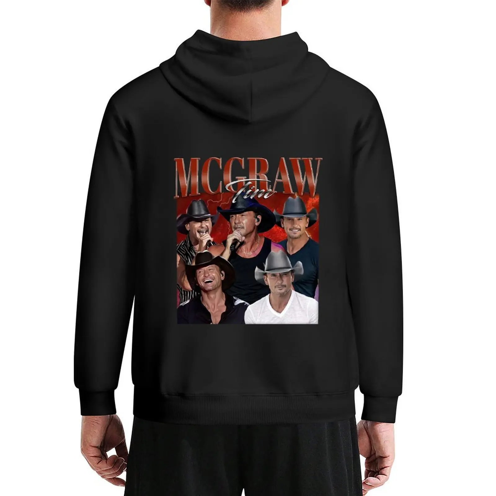 Толстовка с капюшоном в стиле ретро Tim McGraw, мужская толстовка, одежда в стиле аниме, одежда в стиле аниме, мужская толстовка с капюшоном Толстовки и свитшоты