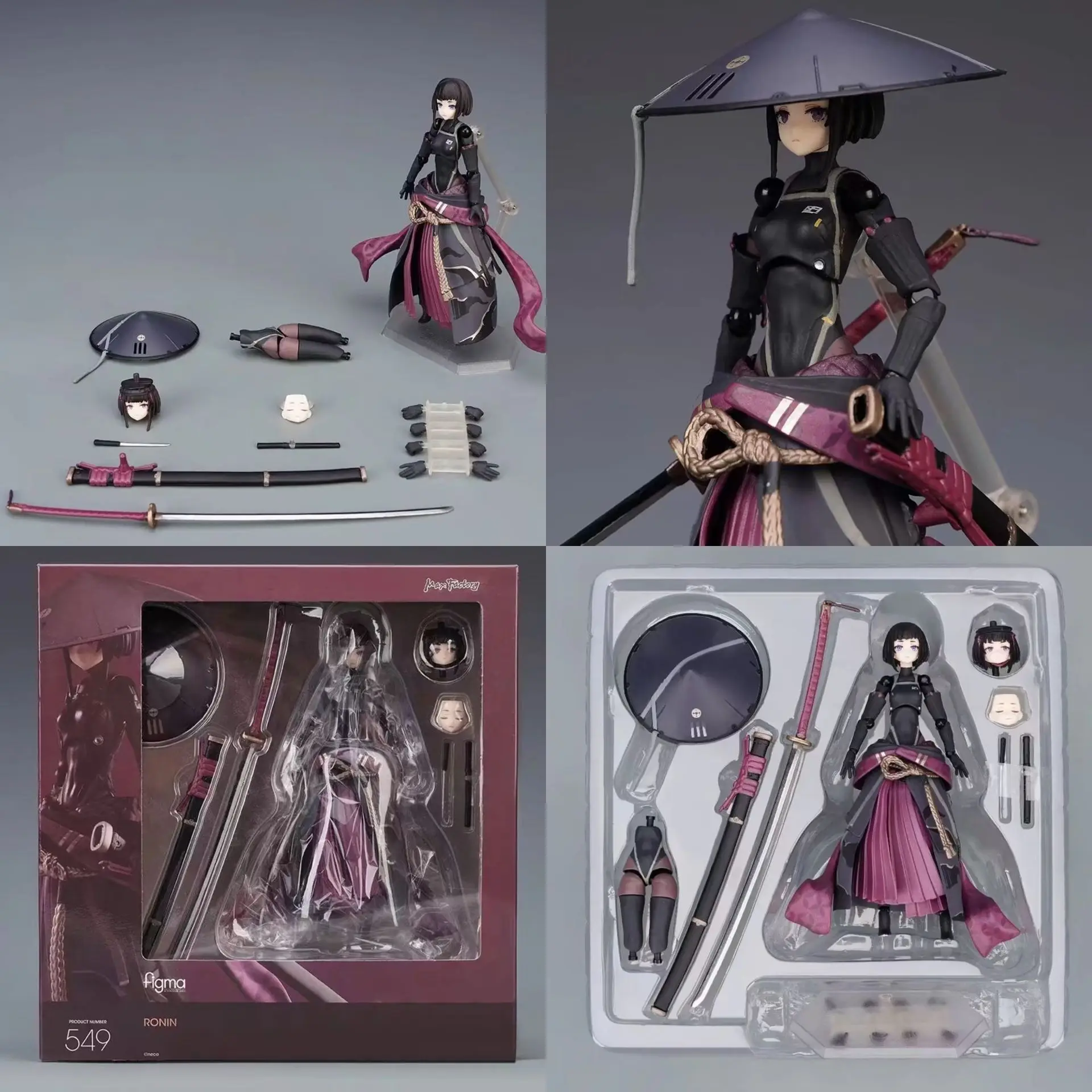 Фигурка истребителя Dungeon & Fighter Figma 549, фигурки 15 см, фигурка Ronin Falslander, ПВХ Модель, игрушки, коллекционные украшения, детские подарки