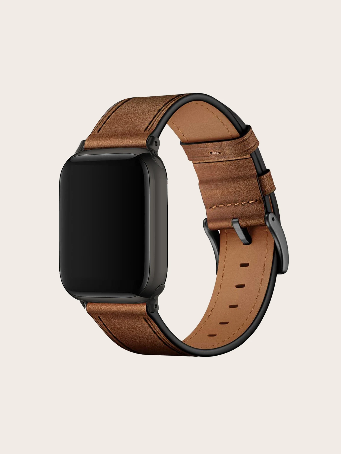 Apple Watch Ultra SE 38/40/41/42/44/45/49 мм черный модный кожаный ремешок для мужчин и женщин в стиле ретро, регулируемый