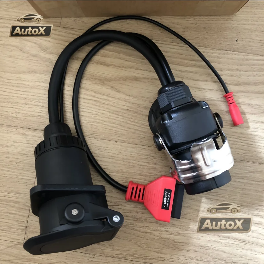 Кабель-переходник EBS ISO 7638 OBD2 для диагностики прицепа для Bosch, Autel, для автокомпью и других грузовых автомобилей