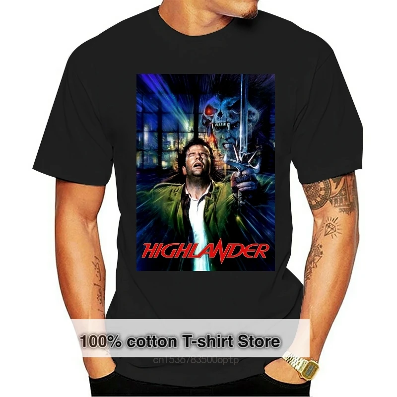 Фото Постер Фильма Highlander, Мужская футболка, уличная мода, Мужская футболка 2020, футболка на заказ, мужская одежда 2020 022022 №1