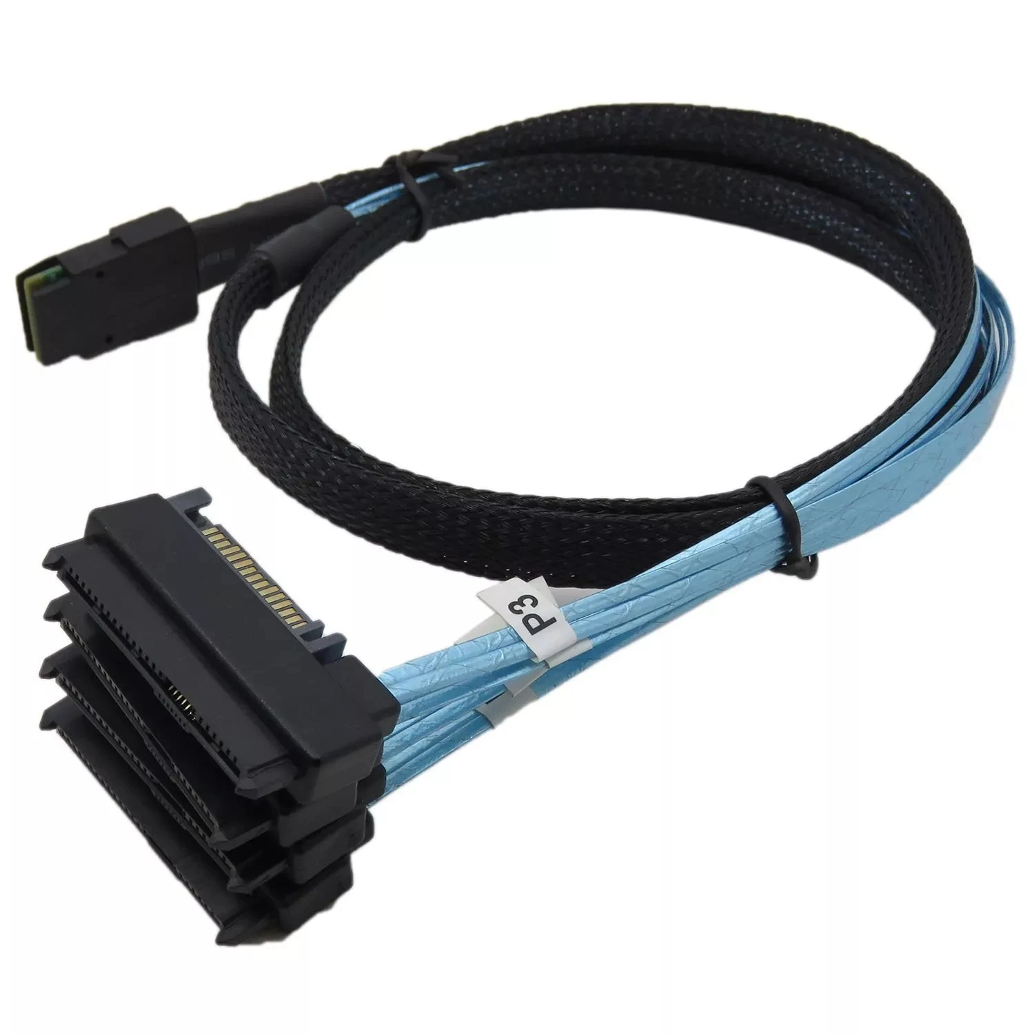 Mini SAS 36 SFF-8087 to (4) фоторазъемы с SATA Power 1m