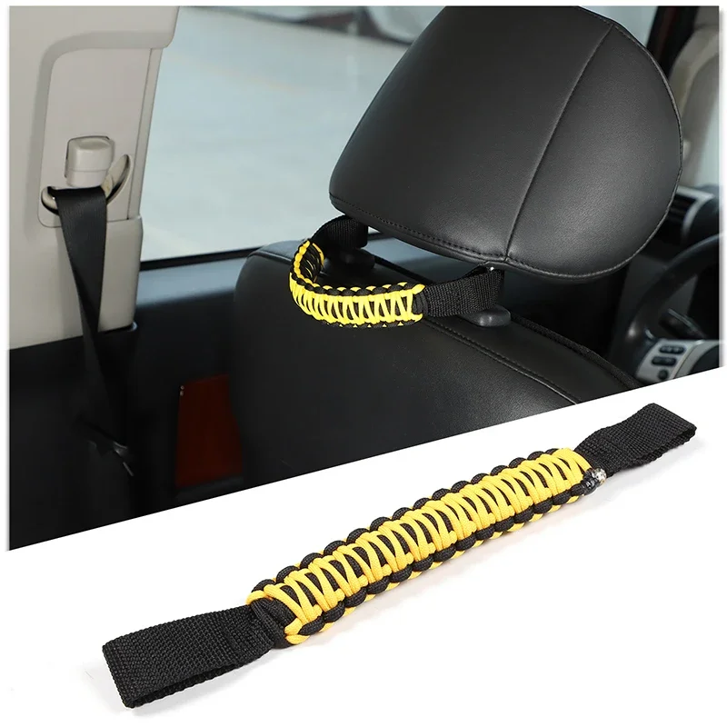Фото Подлокотник для Toyota FJ Cruiser 2007-2021 из ткани Оксфорд, подголовник автомобиля, ручка захвата, подлокотник, веревка, автомобильные аксессуары (различные цвета) №3