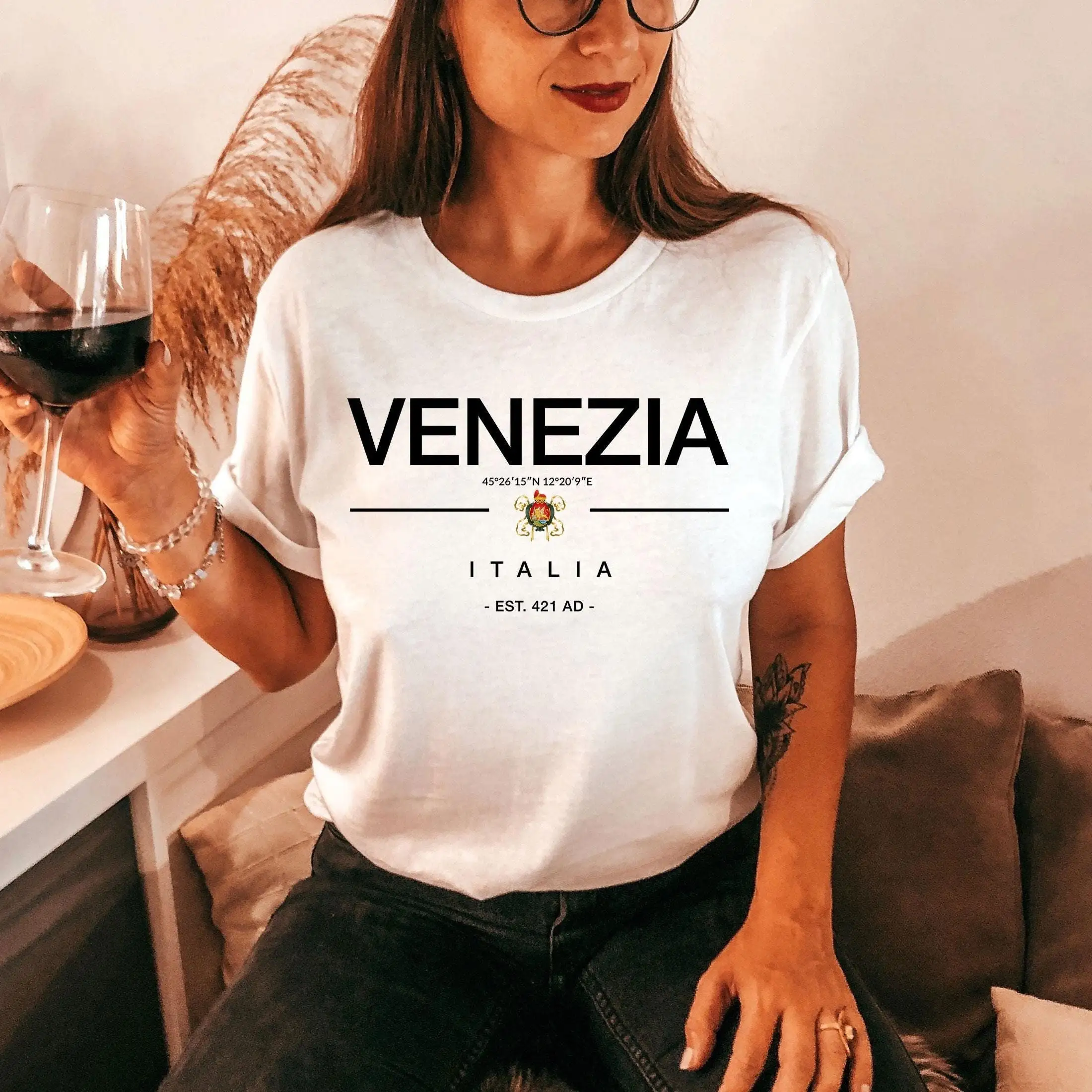 Венеция Футболка Italia Венеция фанат поездки Италия