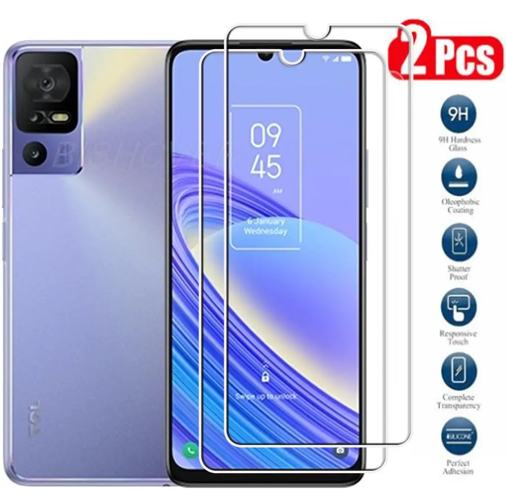 Закаленное стекло для TCL 40 SE 6,75 дюйма 40SE 2023, защитная пленка для экрана TCL 40 SE 40se, стекло для телефона