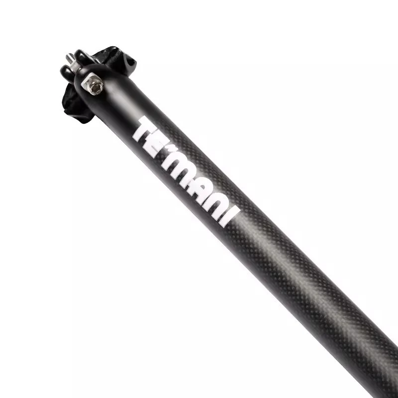 Фото Подседельный штырь для велосипеда TEMANI Carbon, подседельный штырь для шоссейного/горного велосипеда, 3K матовый, 25,4, 27,2, 30,8, 31,6 мм × 350, 400, 450 мм для езды. №3