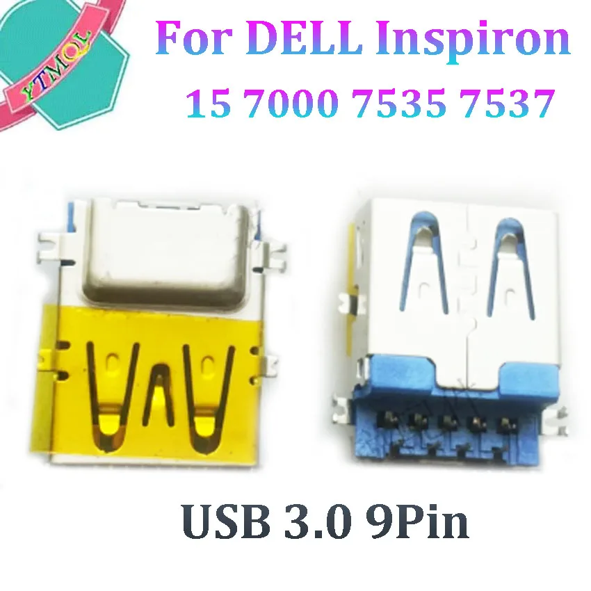 2-20 шт., разъем USB 3,0 для ноутбука DELL Inspiron15 7000 7535 7537 Lenovo/Acer/Asus