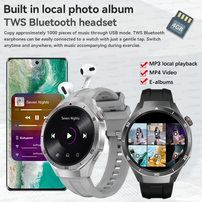 Фото 【5-летняя гарантия】Zeblaze Модернизированная сверхбольшая память 4 ГБ GPS MP3/MP4-плеер Bluetooth-вызов Спортивные модные умные часы №2