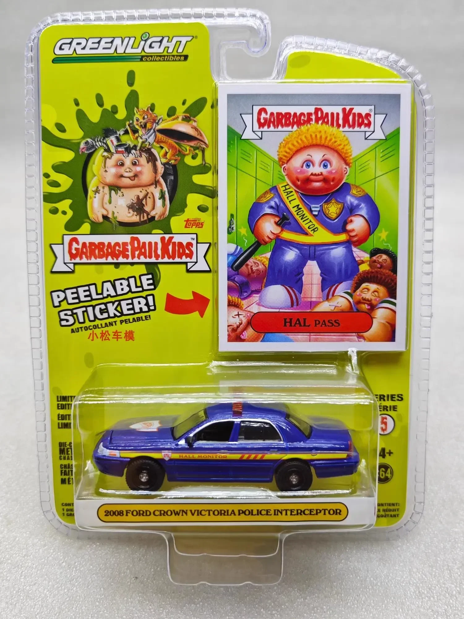 1:64 Hal Pass - 2008 Ford Crown Victoria полицейский перехватчик, литые модели автомобилей из металлического сплава, игрушки для коллекции подарков