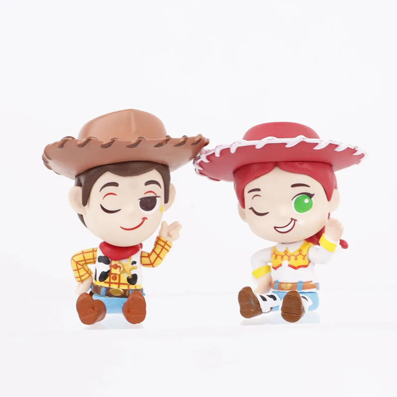 Фото 7 шт. Disney Toy Story 4 игрушки Модель GK Базз Лайтер Вуди Джесси Клубничный Медведь Аниме Фигурки Куклы Игрушки Дети Очарование Рождественские Подарки №4