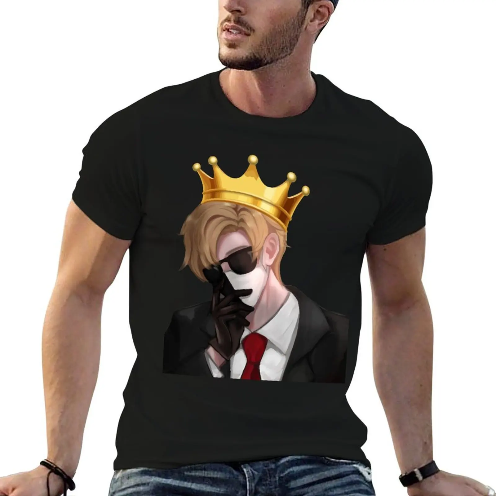 Фото Ranboo Merch, футболка RANBOO, мужские хлопковые футболки, хлопковая футболка высокого качества №4