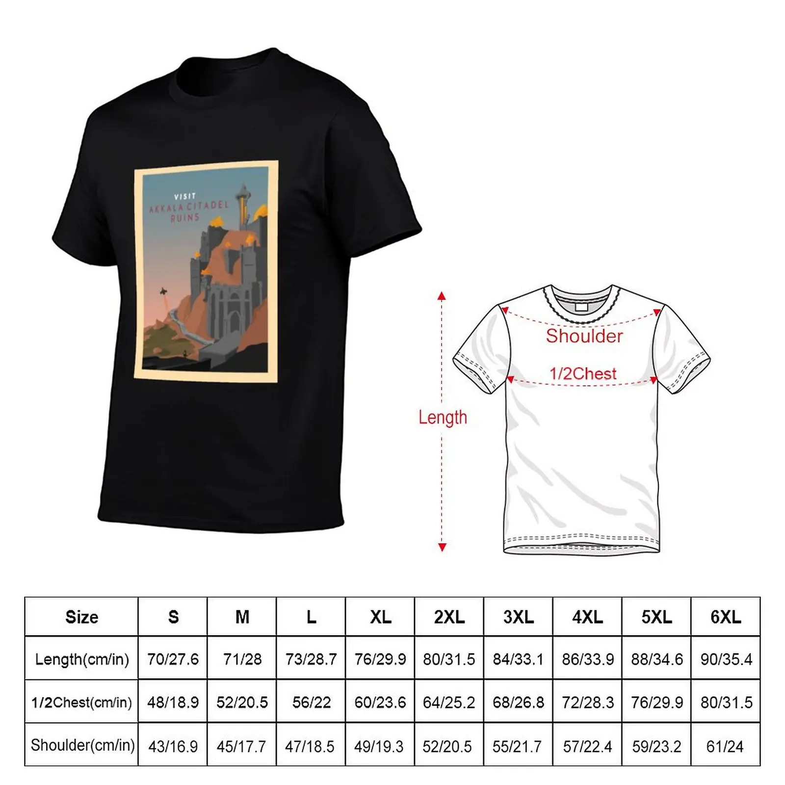 Citadel Minimalist Akkala Travel T-Shirt Футболка Руины-мужские рубашки Стиль для футболки мужская повседневная футболка с принтом Visit (art.: 3920d2581f920) - 3920d2581f920