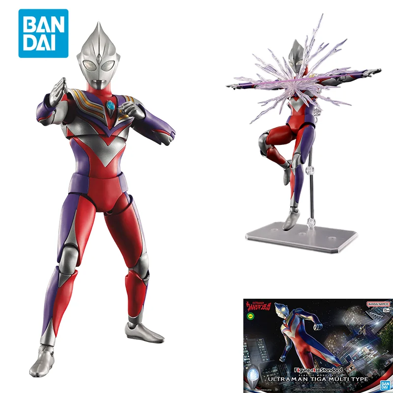 Прямая доставка Bandai, оригинальная аниме-модель ULTRAMAN FRS ULTRAMAN TIGA MULTI TYPE, экшн-фигурки, игрушки, подарок для детей