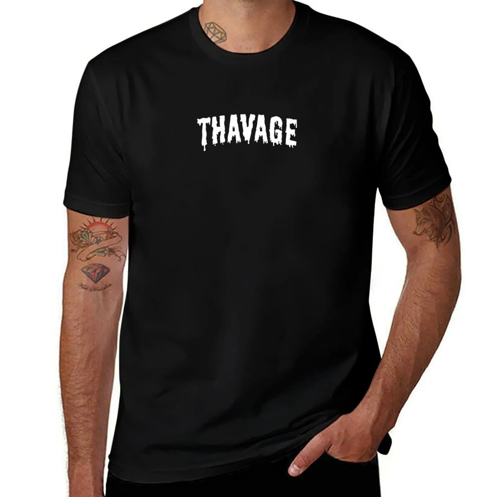 Футболка Thavage, мужская футболка, хлопковые футболки высокого качества, футболка из 100% хлопка