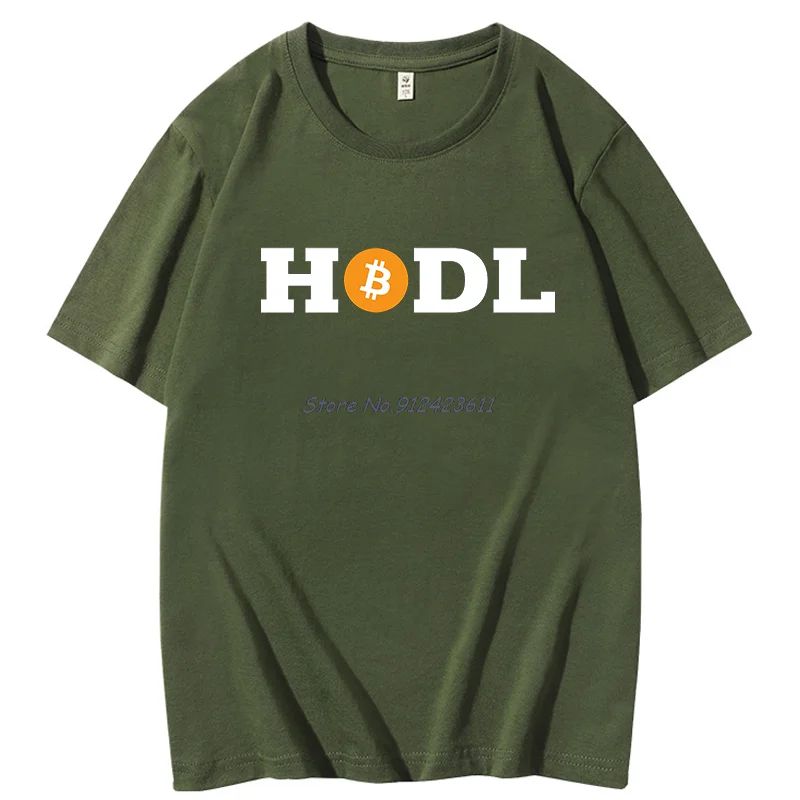 Фото Биткойн Криптовалюта Meme Винтаж Hodl Harajuku Графические футболки Летняя хлопковая футболка с круглым вырезом и короткими рукавами Мужская одежда №4