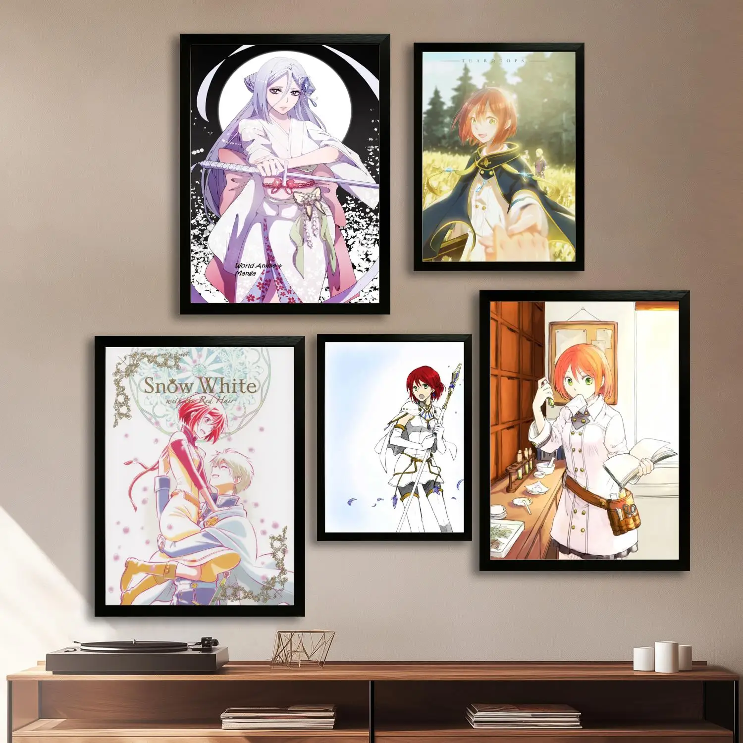 Shirayuki zen аниме холст художественный постер и настенное искусство, картина с принтом, современная семья, декор для спальни, постеры, декоративная живопись