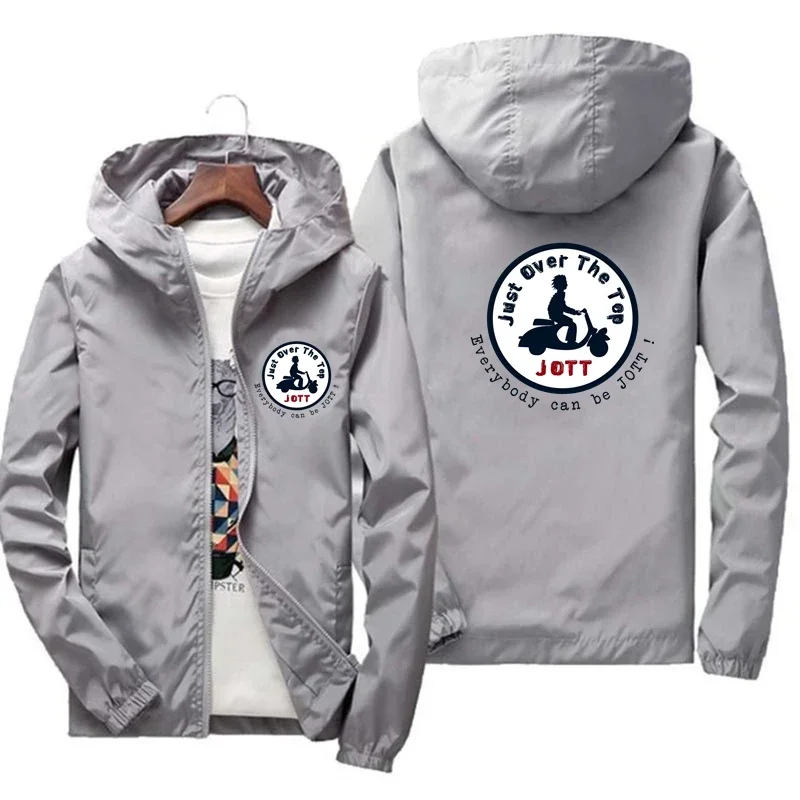 Фото JOTT-Chaqueta de piloto para hombre y mujer, неформальные с cremallera y capucha, primavera y verano, 2024 №2