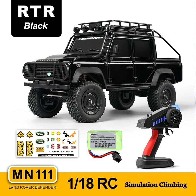 Радиоуправляемые автомобили MN111 118, 4x4 Rock Crawler, внедорожник с дистанционным управлением, джип 2,4 ГГц, вездеход RTR, автомобиль, игрушки и альпинистский автомобиль, комплект (art.: 3920c412feea0) - 3920c412feea0