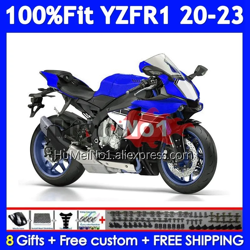 Инъекция для YAMAHA YZF R1 R 1 1000 YZF-R1 YZFR1 Горячий синий blk 20 21 22 23 24 371No.139 YZF1000 2020 2021 2022 2023 2024 Обтекатель