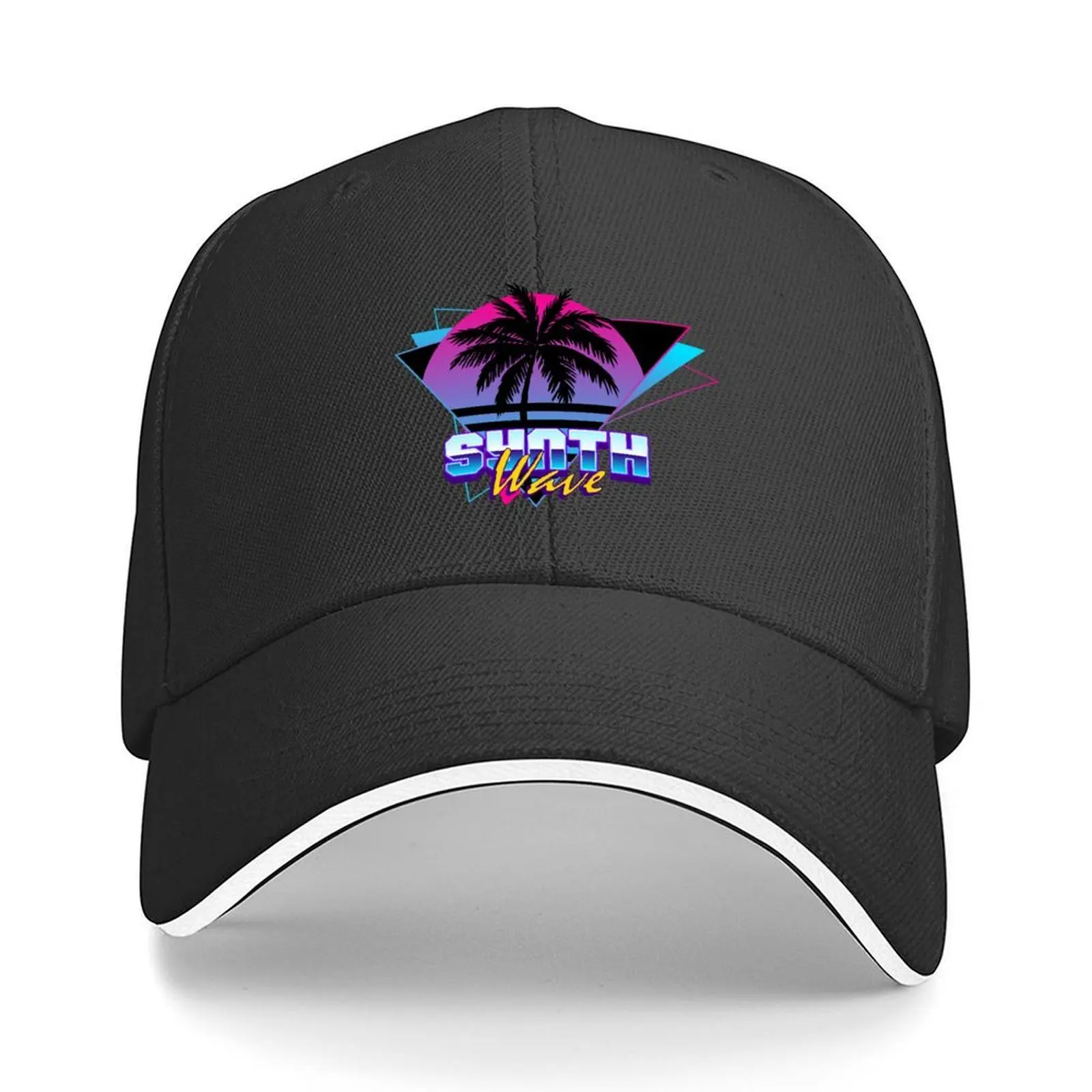 Synthwave 1 Synthwave, 80-е, 90-е, бейсболка в стиле ретро, походная шляпа, пляжная шляпа, бейсболка, кепка дальнобойщика, женская кепка для мальчиков