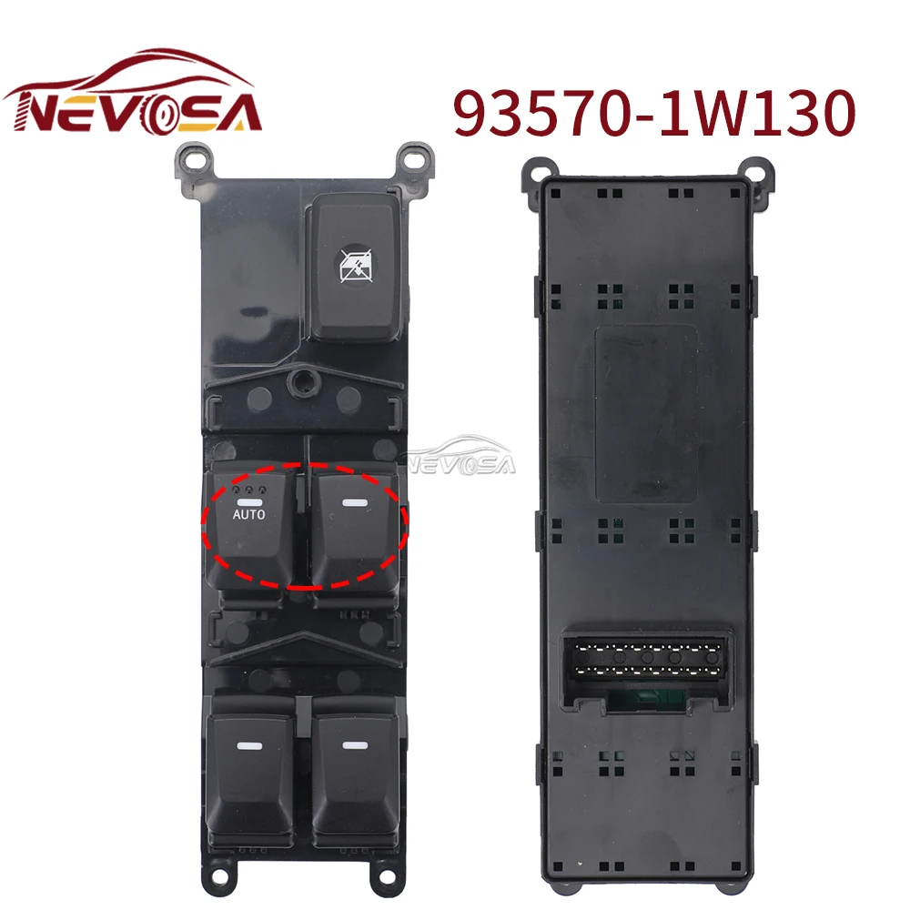 Фото Переключатель стеклоподъемника для Kia RIO III (UB) 2012 2013 2014-2016, левый руль, кнопка подъема стекла водителя 93570-1W130 935701 W130 №2