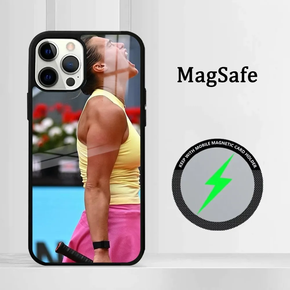 Фото Популярный чехол для телефона Star A-Aryna S-Sabalenka для iPhone 15 14 13 12 11 Pro Max Plus Mini с магнитным зеркалом №5