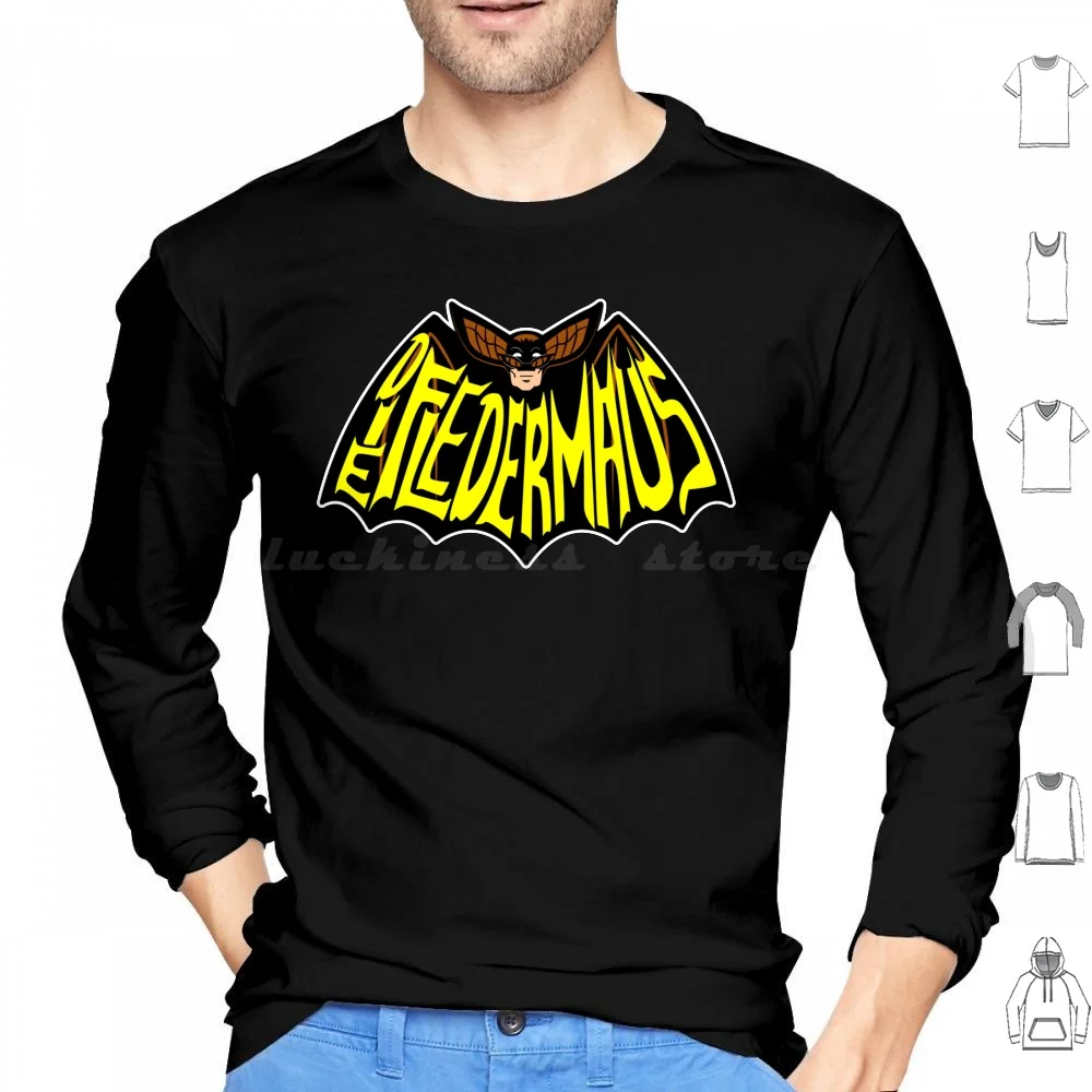 Толстовки с капюшоном The Cloaked Campaigner с длинными рукавами Tick The Thetick Die Fledermaus Bat Superhero Bats Cartoon Animation