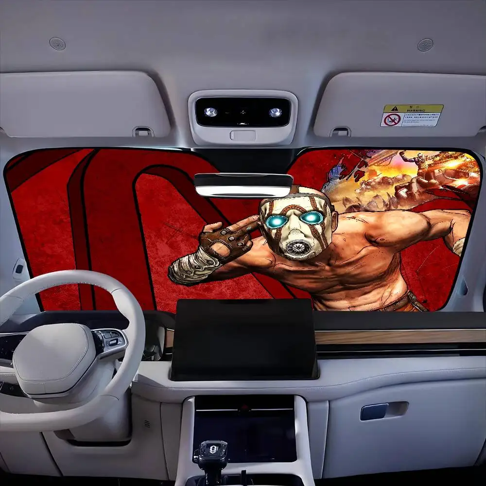Фото Игра b-BORDERLANDS Автомобильный солнцезащитный козырек Автомобильный изоляционный солнцезащитный козырек на лобовое стекло, защита от УФ-блокировки №2